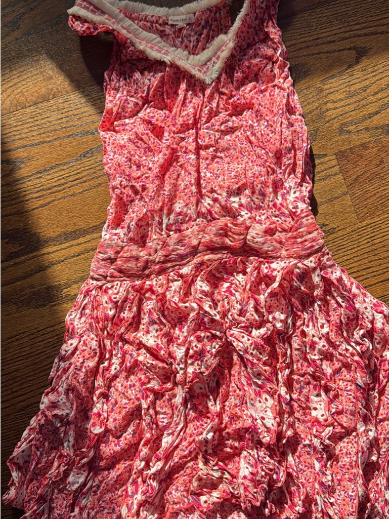 Poupette St. Barth Pink And White Floral Dress